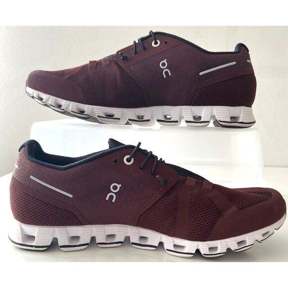 On Cloud Tec Athletic Running Sneakers 19.99196 Ox Shadow Maroon Size M8 Unused - Picture 3 of 10